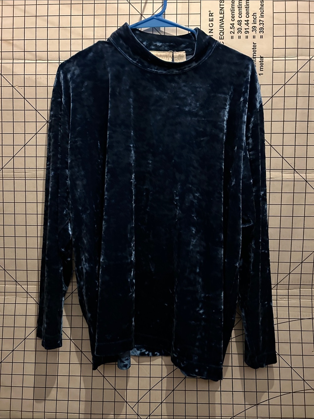 Elisabeth Velvet Long-Sleeve Men’s Shirt - Dark Navy